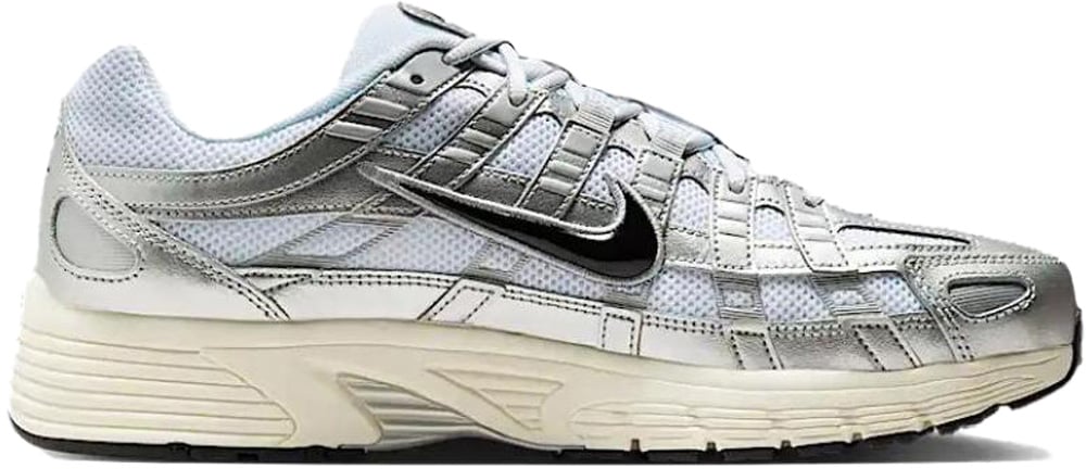 Nike P-6000 'White Metallic Silver Flat Silver Black'