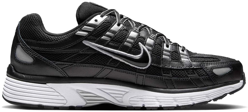 Nike P-6000 'Black White Metallic Silver'