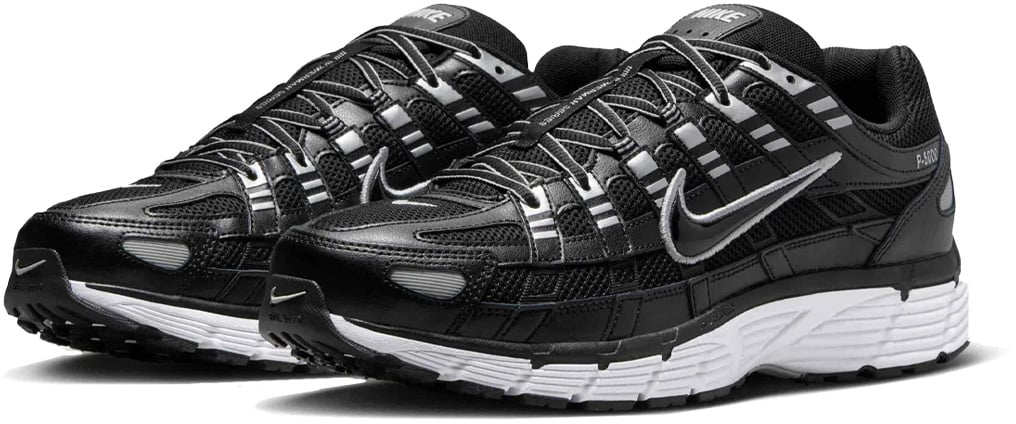 Nike P-6000 'Black White Metallic Silver'