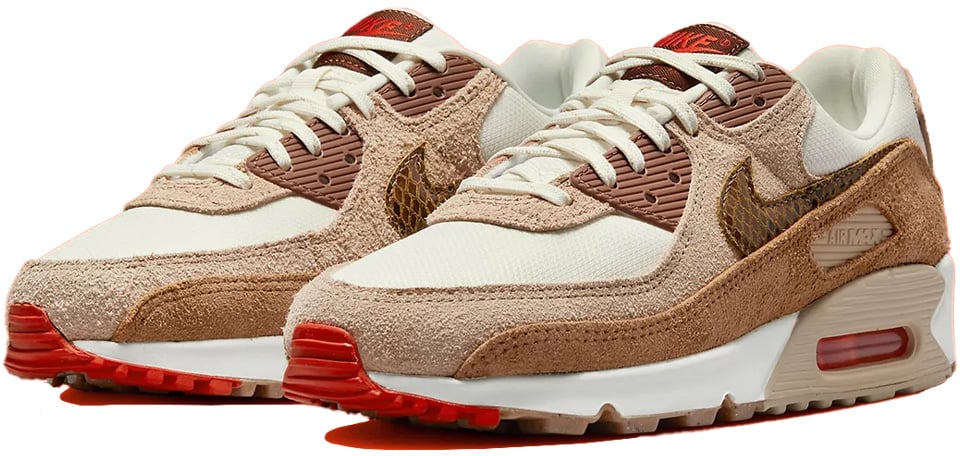 Nike Air Max 90 SE 'Pale Ivory Snakeskin Swoosh' (W)
