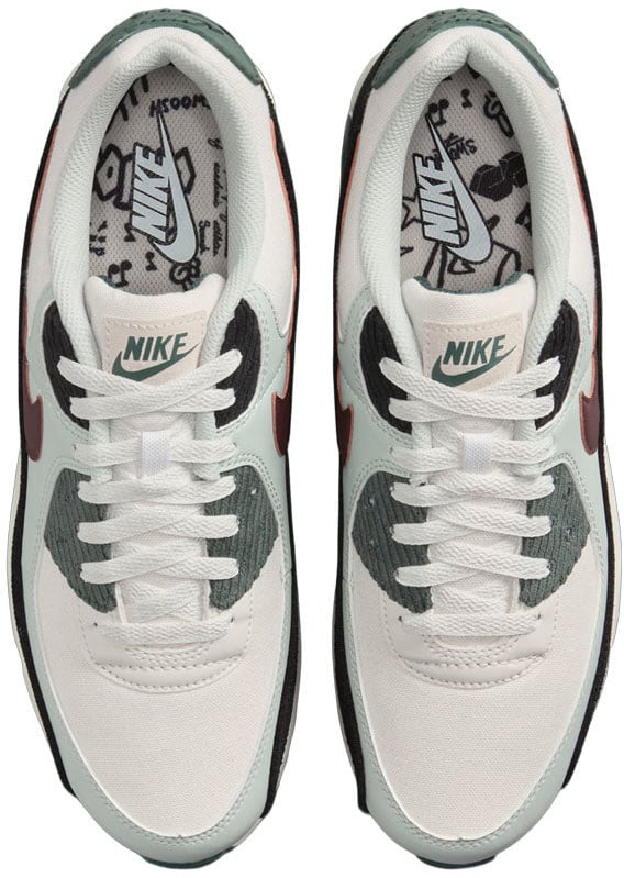 Nike Air Max 90 'Burgundy Crush Vintage Green'