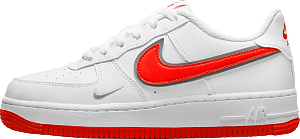 Nike Air Force 1 SE GS 'Mini Swoosh - White Habanero Red' - 38 (ARCHIVE)