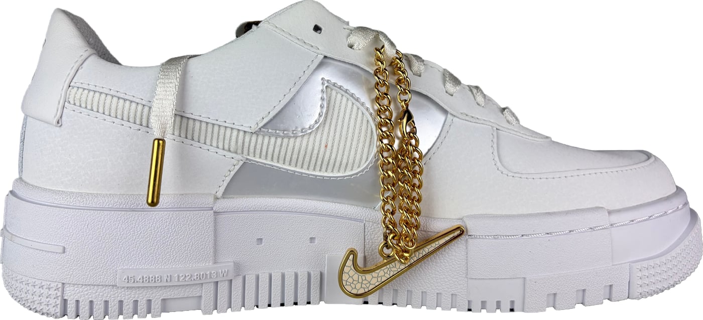 Nike Air Force 1 Pixel ‘White Gold Chain’ (W) - Size 41 (ARCHIVE)