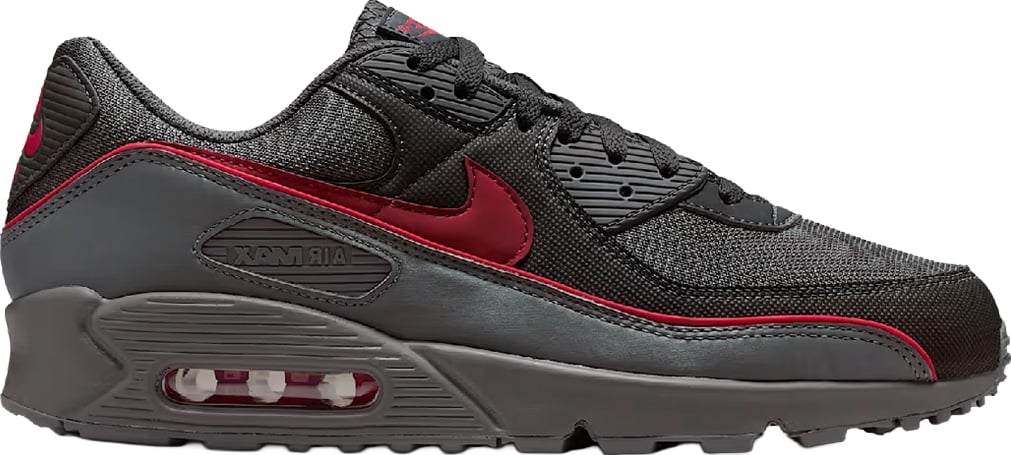 Nike Air Max 90 Premium 'Iron Grey University Red'