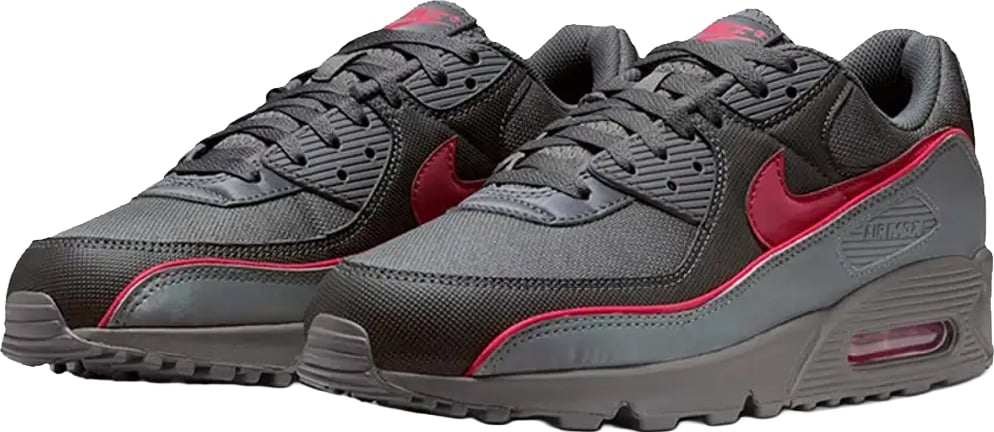 Nike Air Max 90 Premium 'Iron Grey University Red'