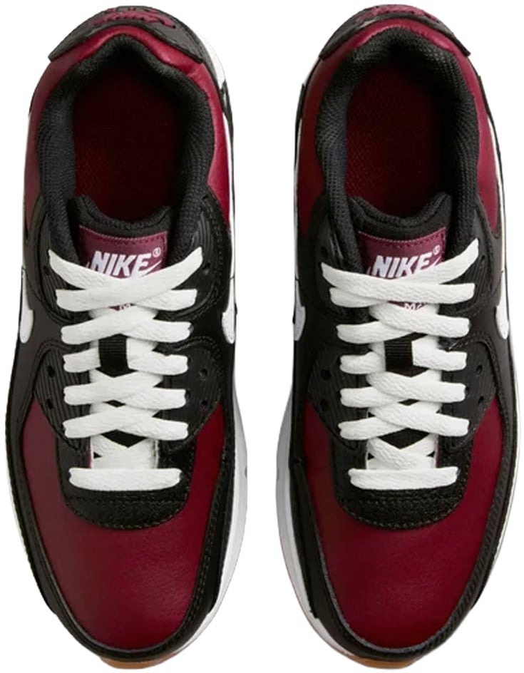 Nike Air Max 90 Leather GS 'Black Team Red'