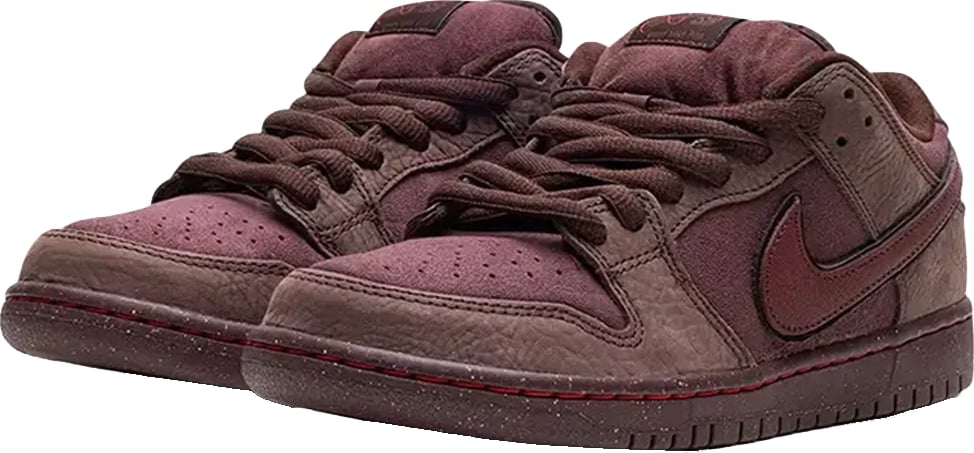Nike Dunk Low Premium SB 'City of Love Collection - Burgundy Crush' Size 40.5 (ARCHIVE)