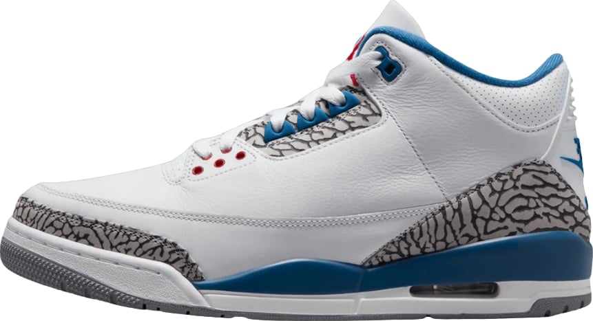 Jordan 3 Retro True Blue (2026) 'White Blue Red'