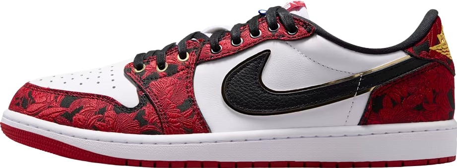 Jordan 1 Retro Low OG Last Dance At The Garden 'Black Red White'