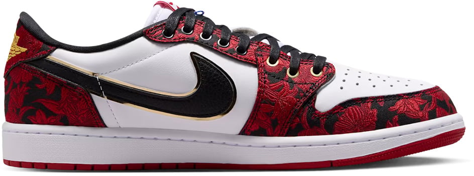 Jordan 1 Retro Low OG Last Dance At The Garden 'Black Red White'