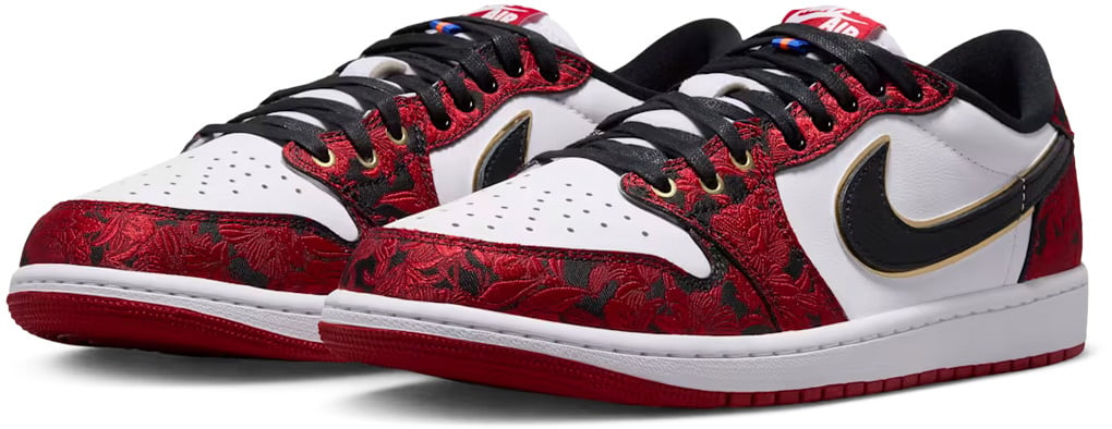 Jordan 1 Retro Low OG Last Dance At The Garden 'Black Red White'