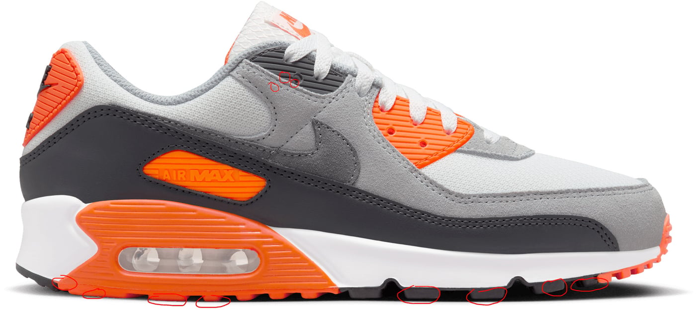 Nike Air Max 90 'Summit White Safety Orange'