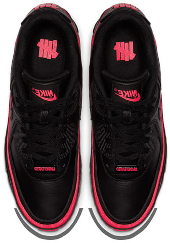 Nike x Undefeated Air Max 90 'Black Red'