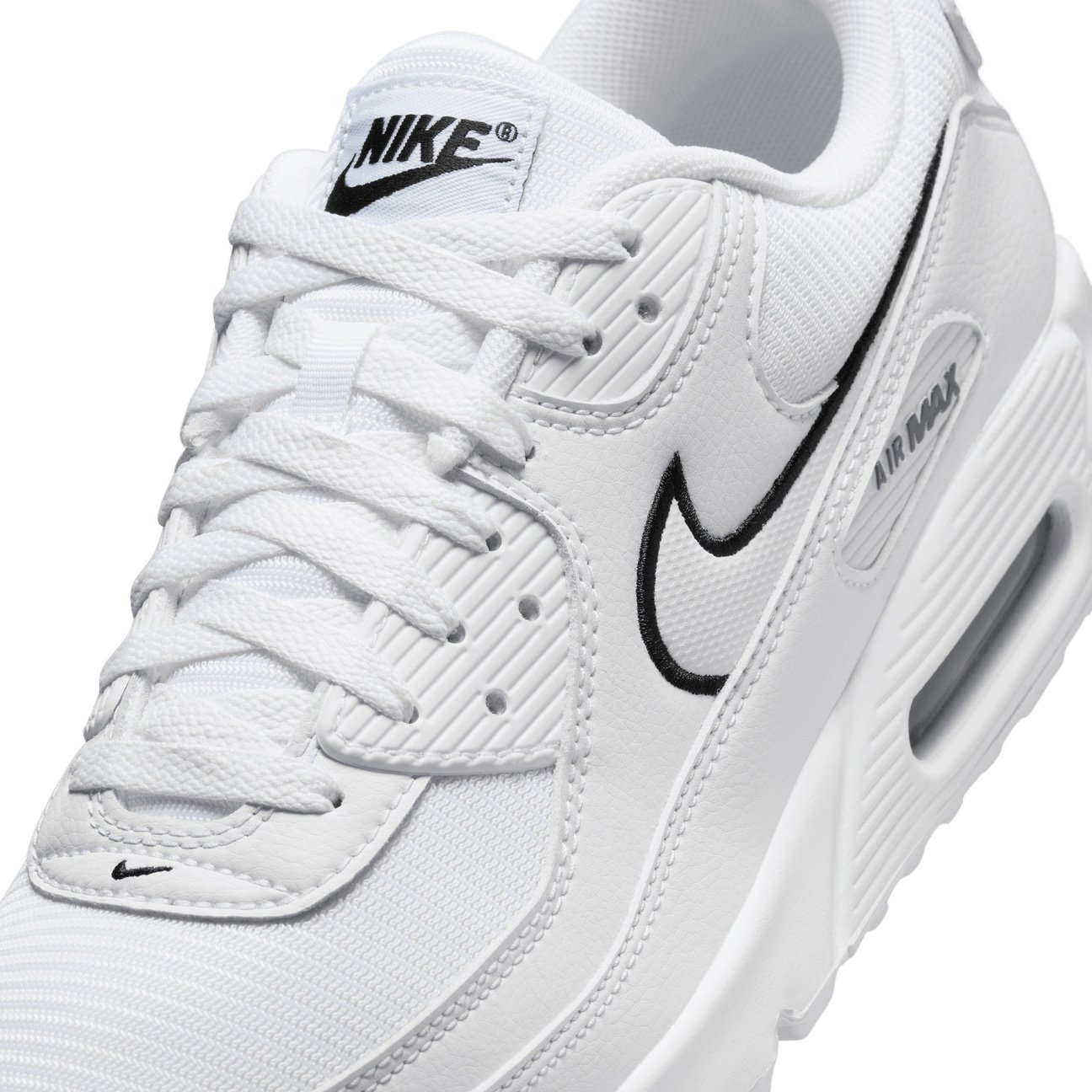 Air Max 90 'White Black Outlined Swoosh'