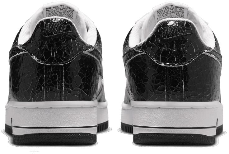 Nike Air Force 1 Low Cracked Leather 'Black White'