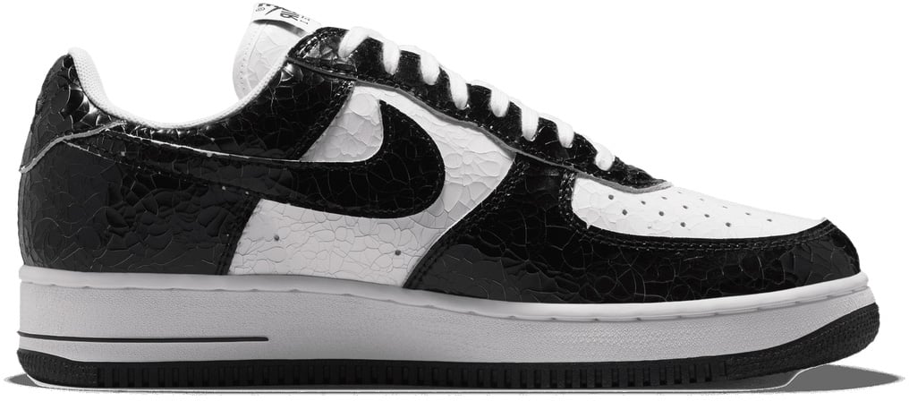 Nike Air Force 1 Low Cracked Leather 'Black White'