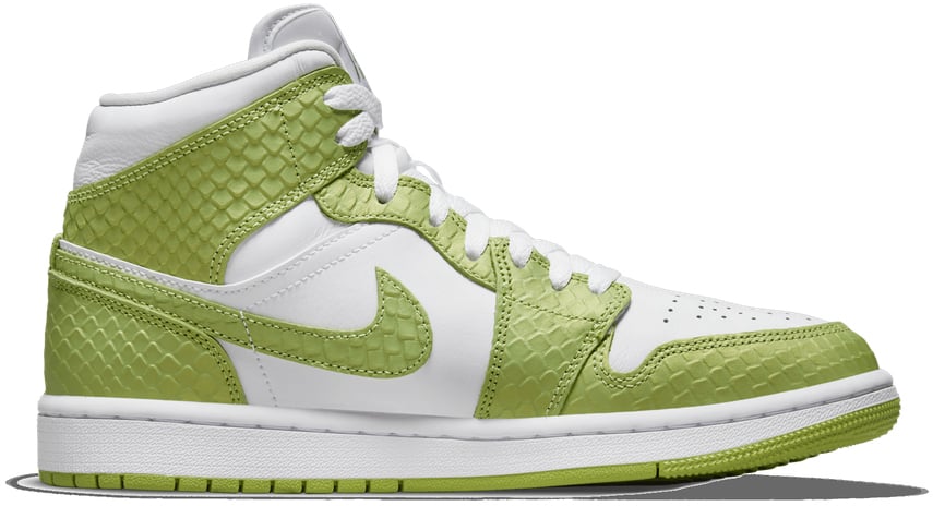 Air Jordan 1 Mid 'Green Python' (Women's)