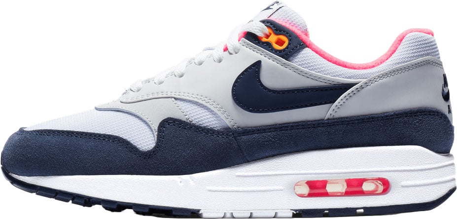 Nike Air Max 1 'Pure Platinum Midnight Navy Racer Pink' (Women's)