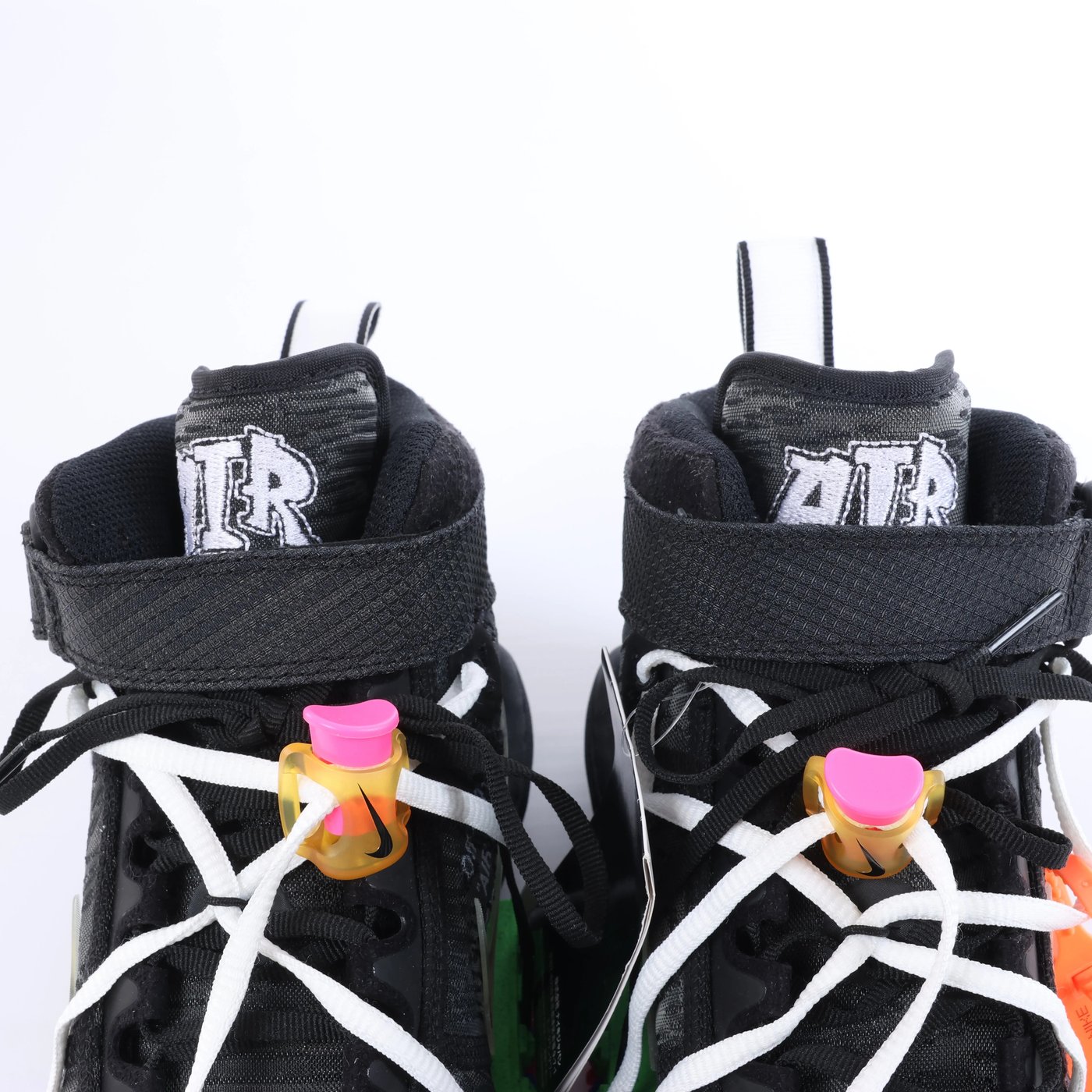 NIKE × OFF-WHITE AIR FORCE 1 MID Mesh High-top Sneakers in Black, Size EU 42