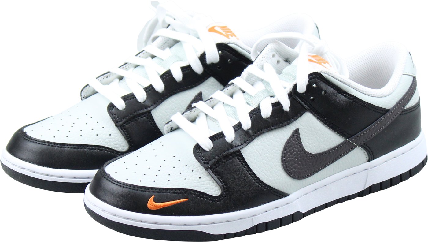 Nike Dunk Low 'Black Total Orange Mini Swoosh'