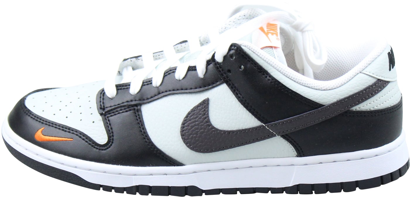 Nike Dunk Low 'Black Total Orange Mini Swoosh'