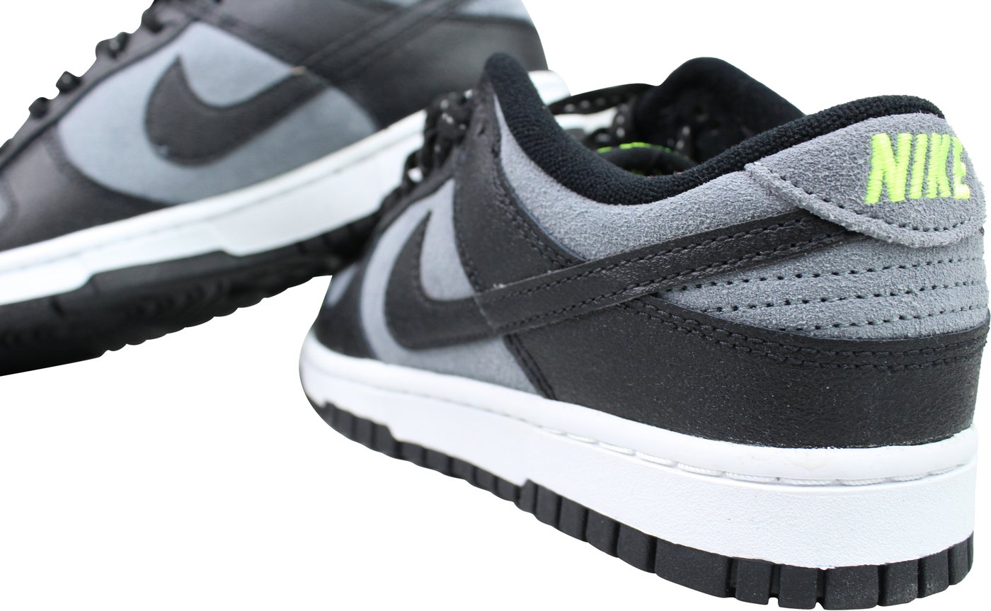 Nike Dunk Low 'Zwart Cool Grijs Volt Mini Swoosh'