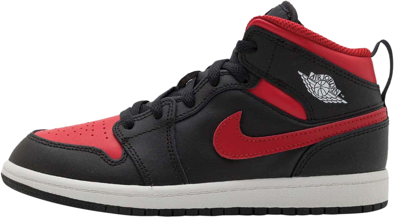 Air Jordan 1 Mid Schoen Bred (GS)