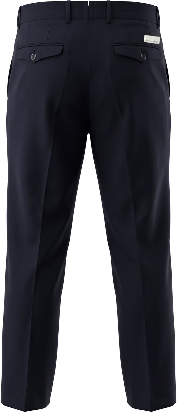 Wool trousers with pleats