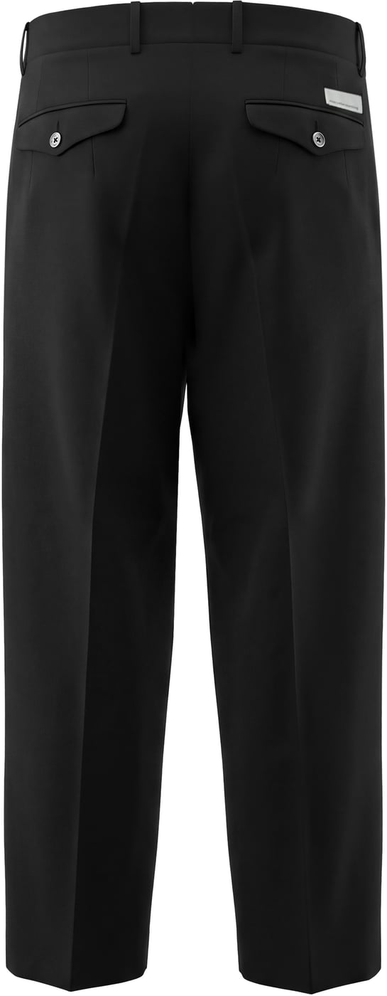 Wool pants with pleats