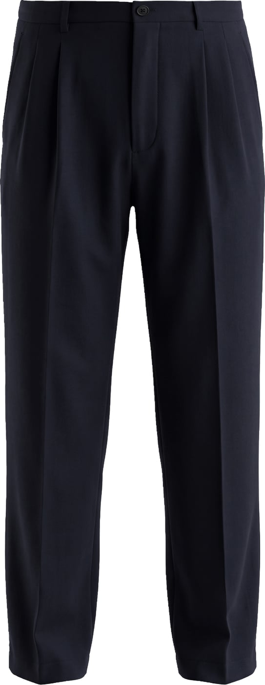 Wool trousers with pleats