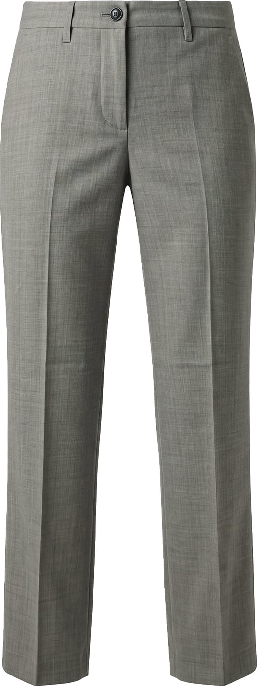 Straight-leg wool pants