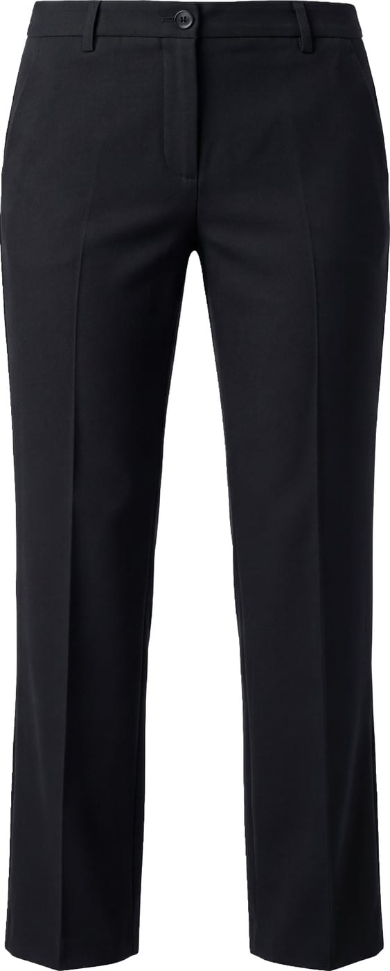 Cropped trousers in cotton blend