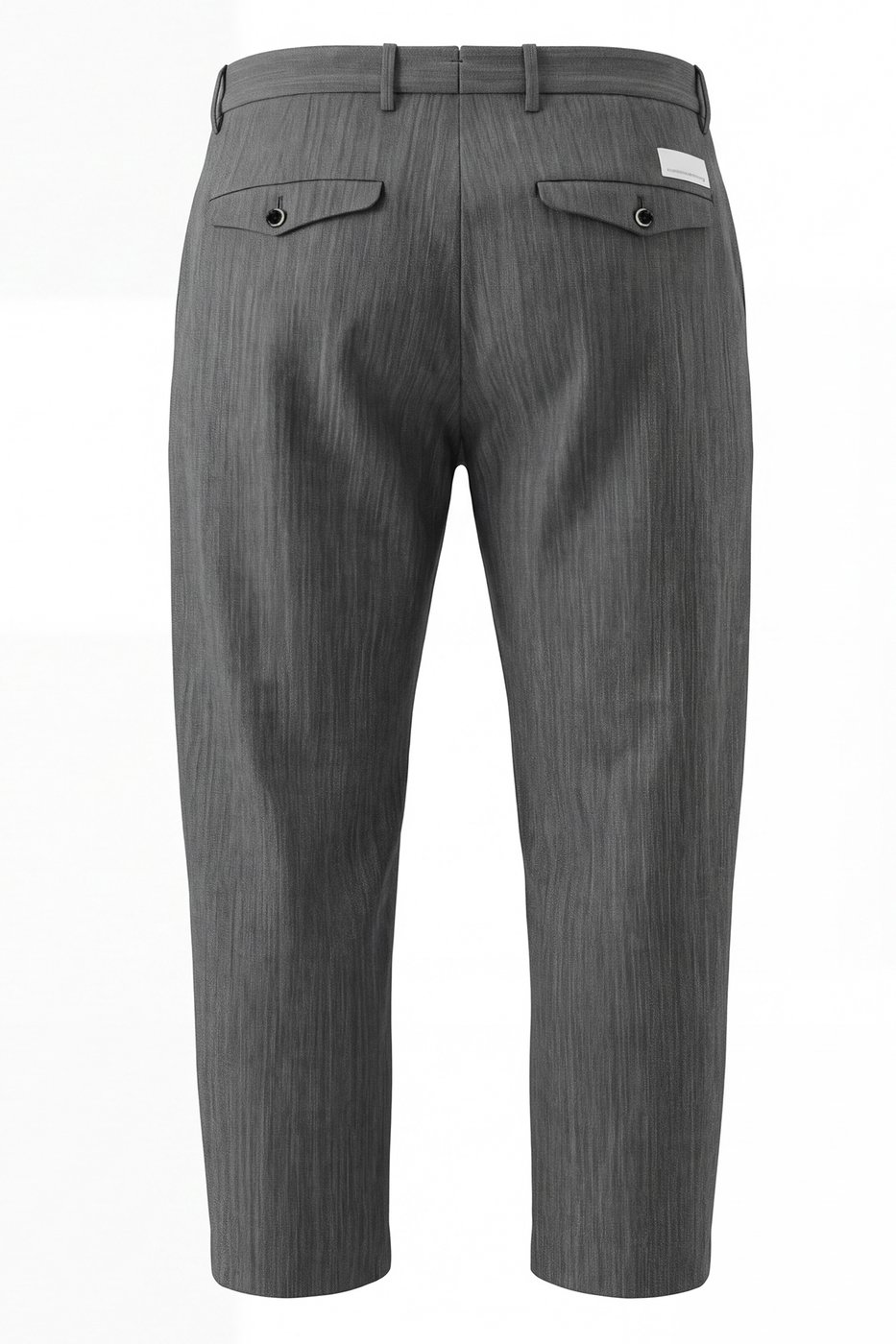 Straight wool blend trousers