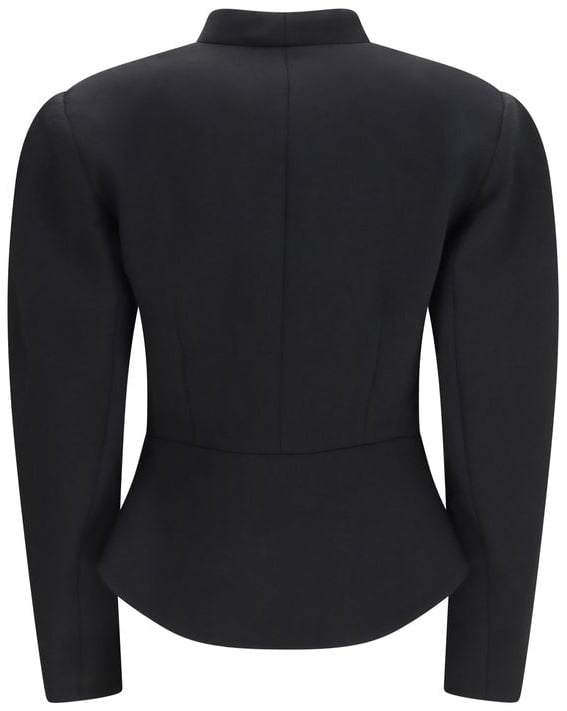 Nissa Black Polyester Jacket
