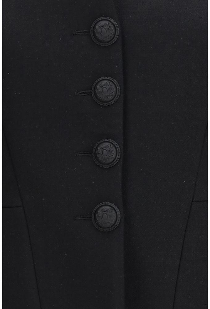 Nissa Black Polyester Jacket