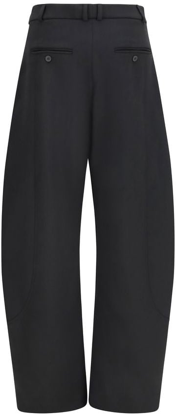 Nissa Black Polyester Casual Pants