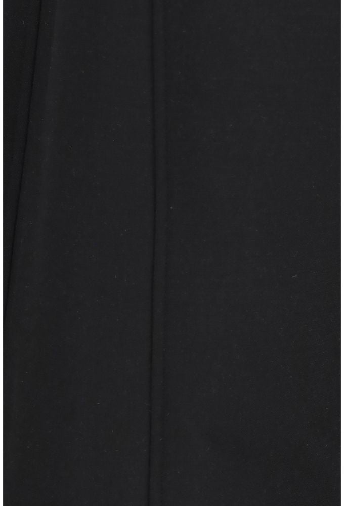 Nissa Black Polyester Casual Pants