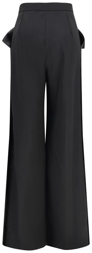 Nissa Black Recycled Polyester Pants