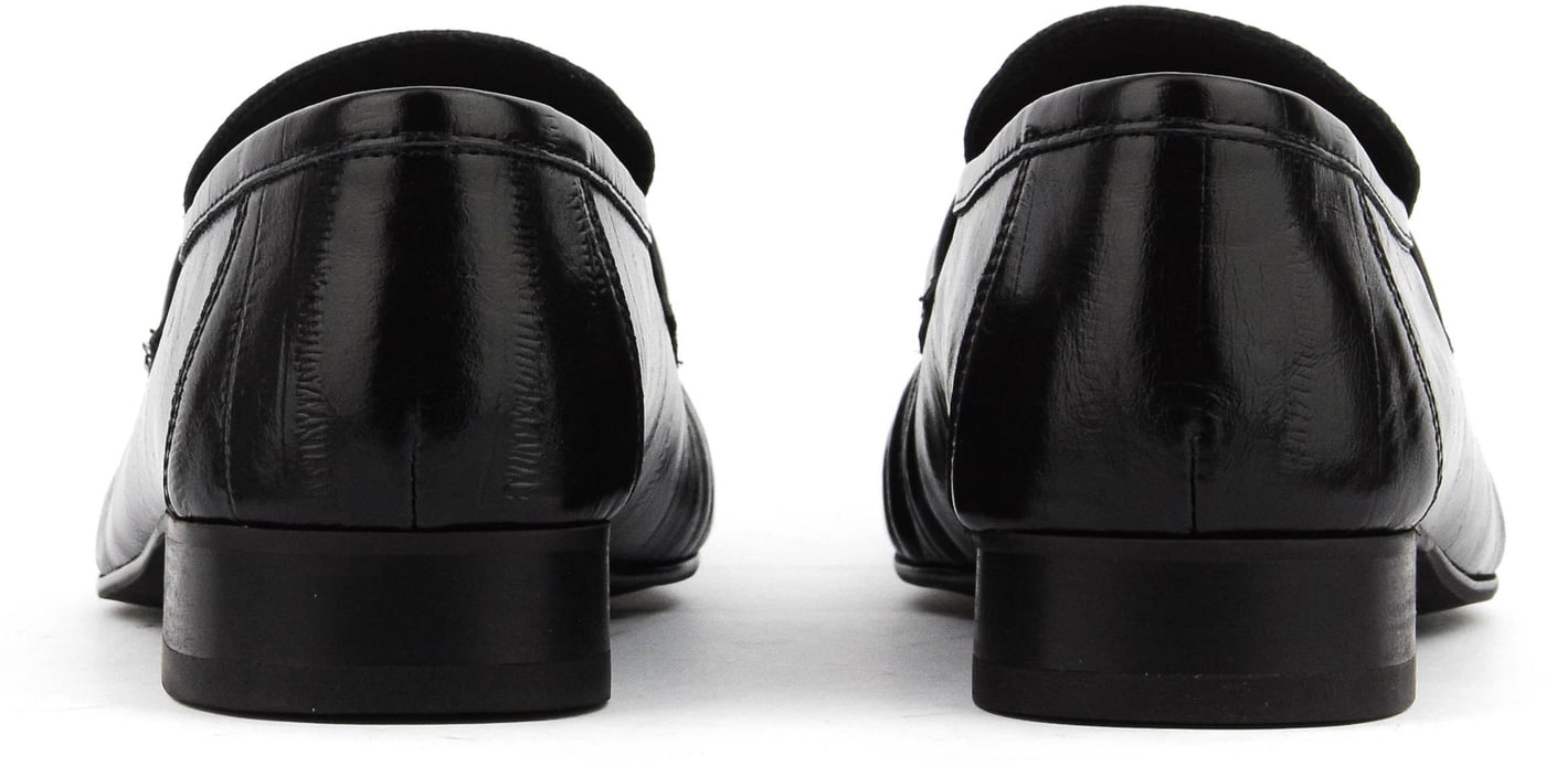 Swifty Black Eel Leather