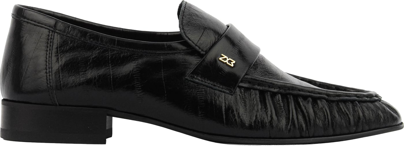 Swifty Black Eel Leather
