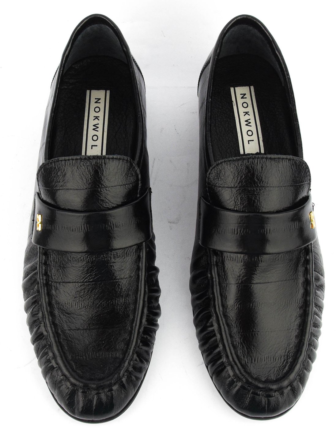 Swifty Black Eel Leather