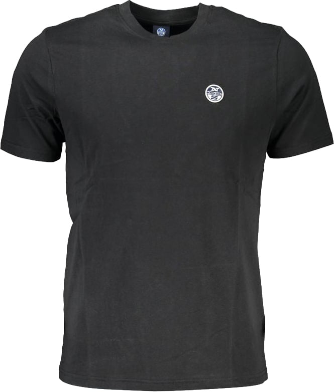North Sails Black Cotton Men T-Shirt