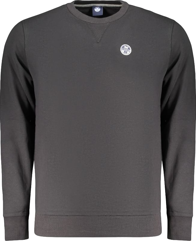 North Sails Black Cotton Mens Sweatshirt