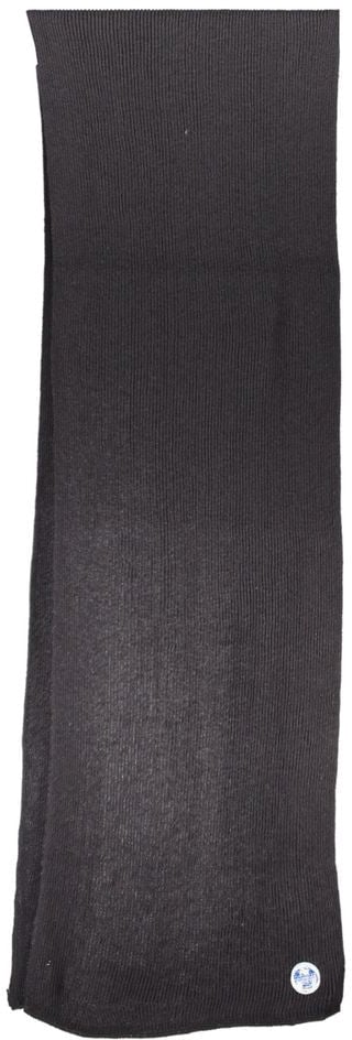 North Sails Black Cotton Men Scarf