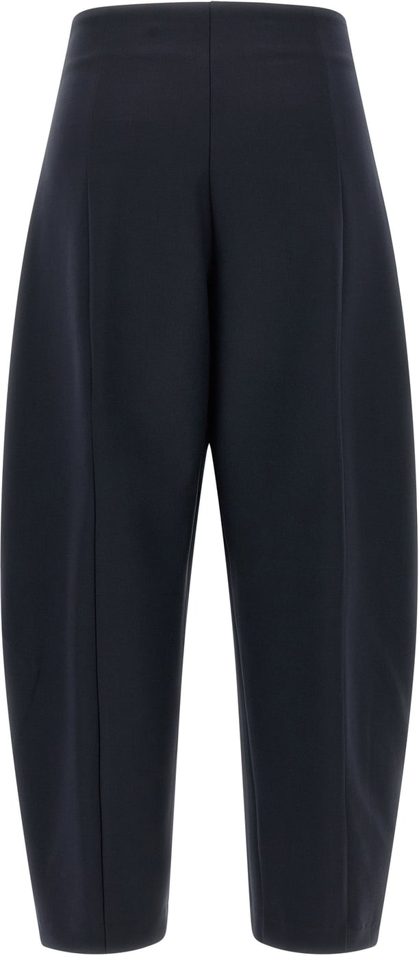 NUDE Blue Wool Casual Pants