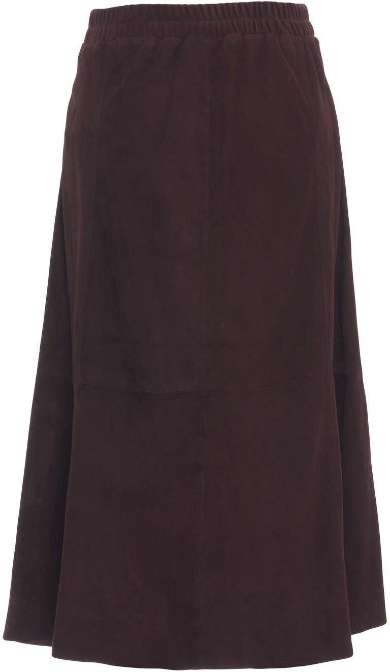 Suede midi skirt 'Nahee'