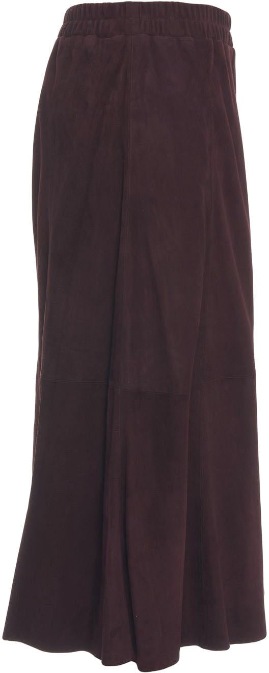 Suede midi skirt 'Nahee'