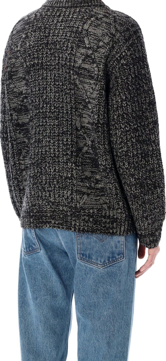 Isar Cardigan Charcoal Multi