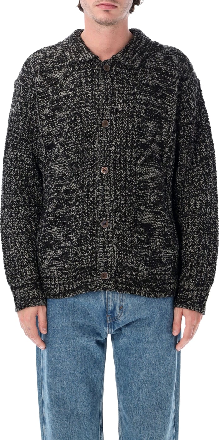 Isar Cardigan Charcoal Multi
