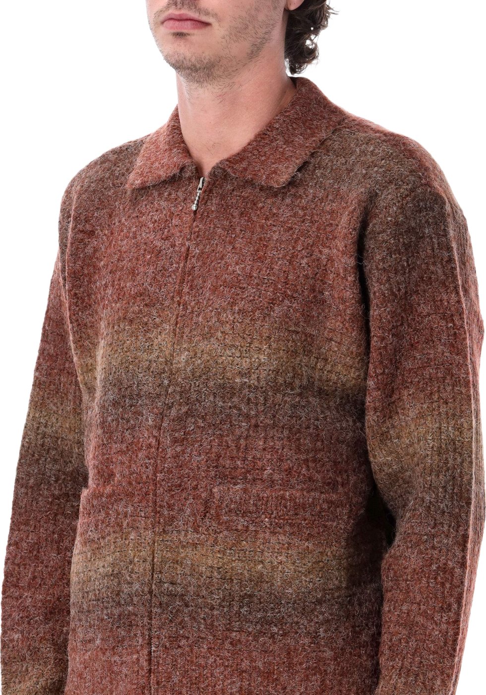 Gradient Cardigan Brown Multi